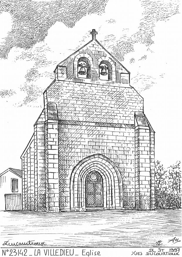 N 23142 - LA VILLEDIEU - église